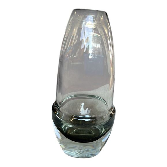 Holmegaard Smoke Art Glass Vase by Per Lutken Danish Classic Piece Unmarked 9” - Picture 7 of 8